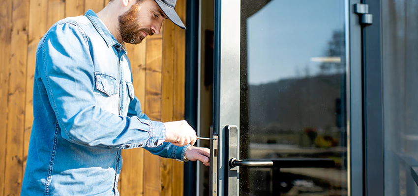 Frameless Glass Storefront Door Locks Replacement in August, CA